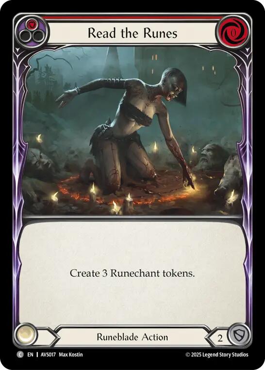 Read the Runes (Red) [AVS017] (Armory Deck: Legends Viserai) | Chromatic Games