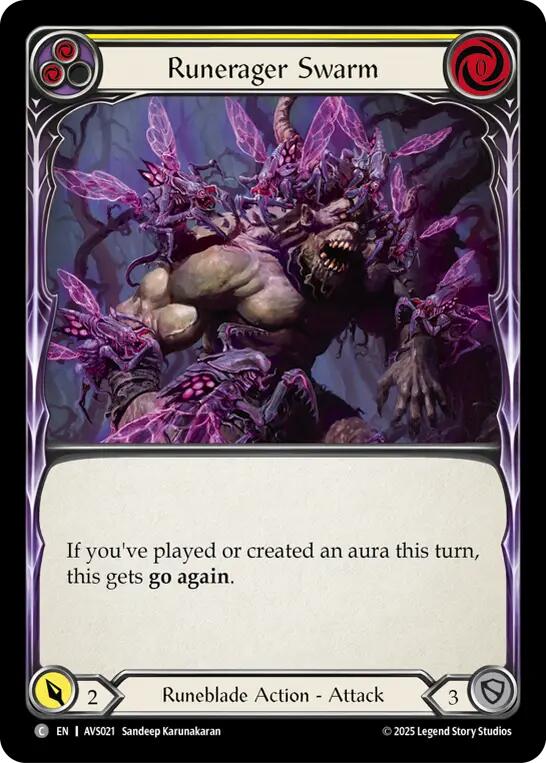 Runerager Swarm (Yellow) [AVS021] (Armory Deck: Legends Viserai) | Chromatic Games