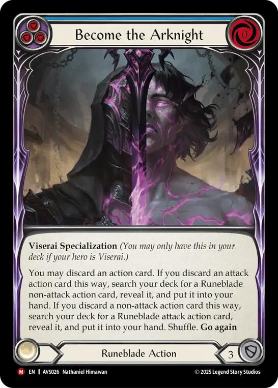 Become the Arknight (Blue) [AVS026] (Armory Deck: Legends Viserai) | Chromatic Games