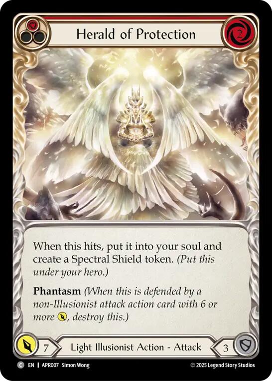 Herald of Protection (Red) [APR007] (Armory Deck: Legends Prism) | Chromatic Games