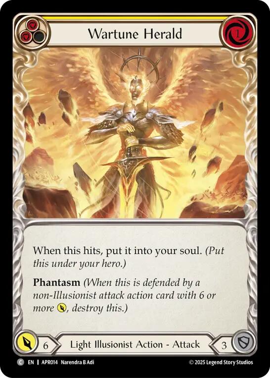 Wartune Herald (Yellow) [APR014] (Armory Deck: Legends Prism) | Chromatic Games