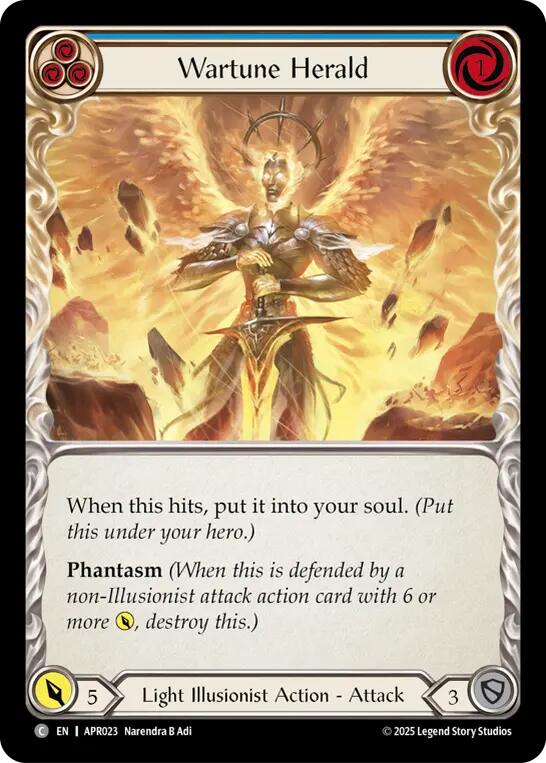 Wartune Herald (Blue) [APR023] (Armory Deck: Legends Prism) | Chromatic Games