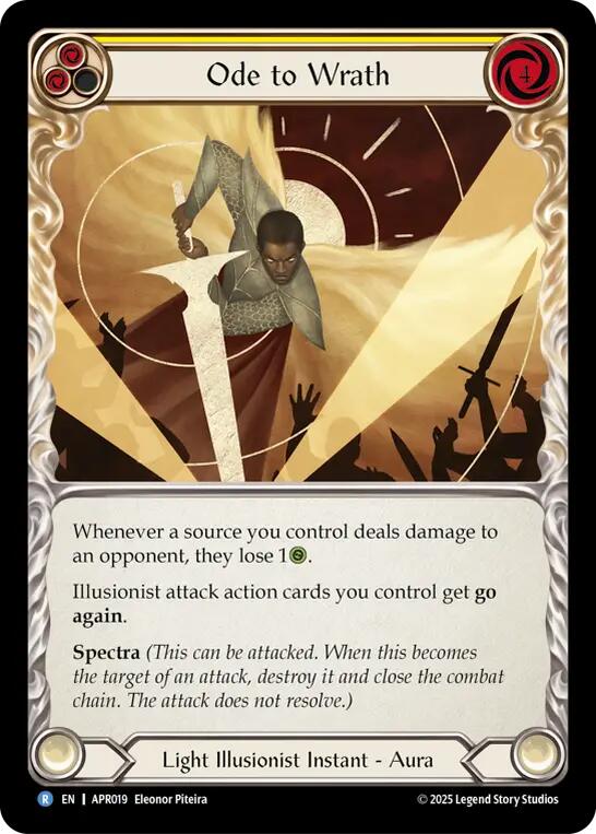 Ode to Wrath [APR019] (Armory Deck: Legends Prism) | Chromatic Games