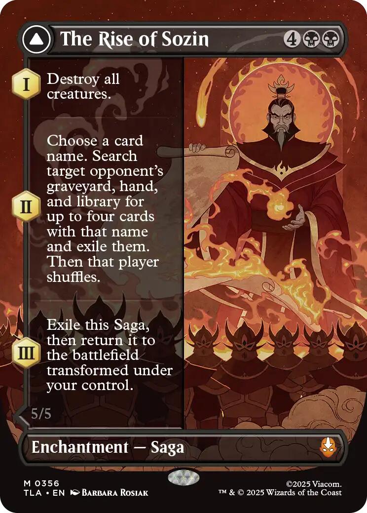 The Rise of Sozin (Borderless) [Avatar: The Last Airbender] | Chromatic Games