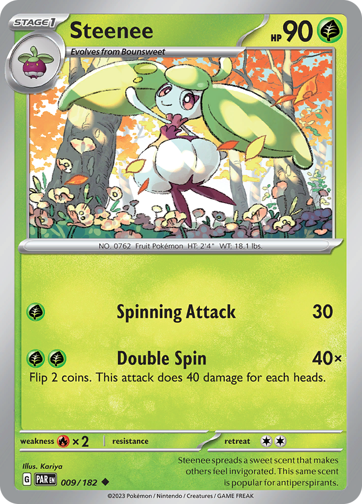 Steenee (009/182) [Scarlet & Violet: Paradox Rift] | Chromatic Games