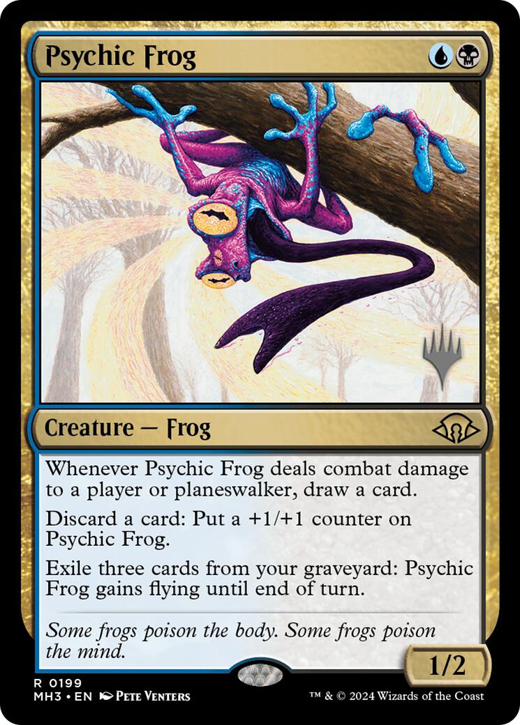 Psychic Frog [Edge of Eternities Promo Pack] | Chromatic Games
