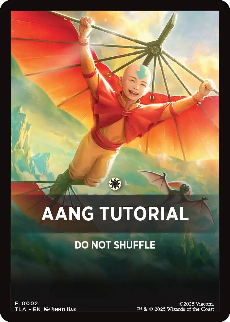 Aang Tutorial Theme Card [Avatar: The Last Airbender Tokens] | Chromatic Games