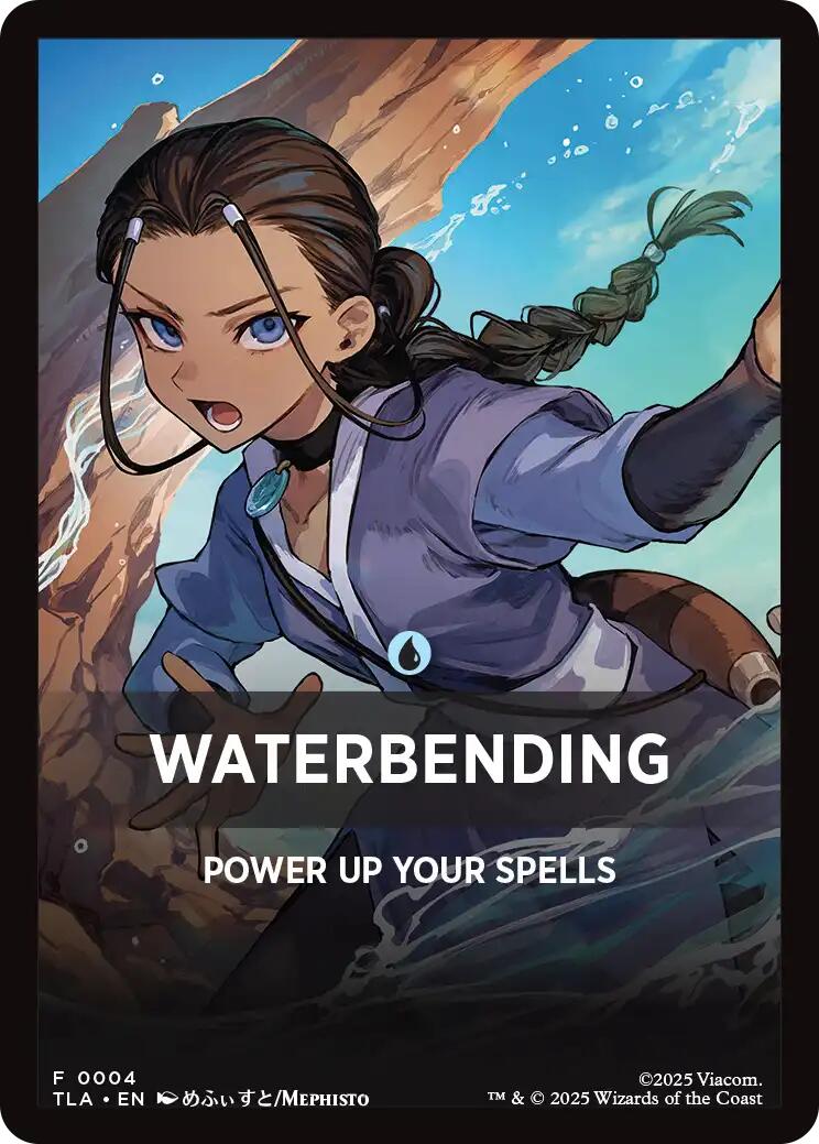 Waterbending Theme Card [Avatar: The Last Airbender Tokens] | Chromatic Games