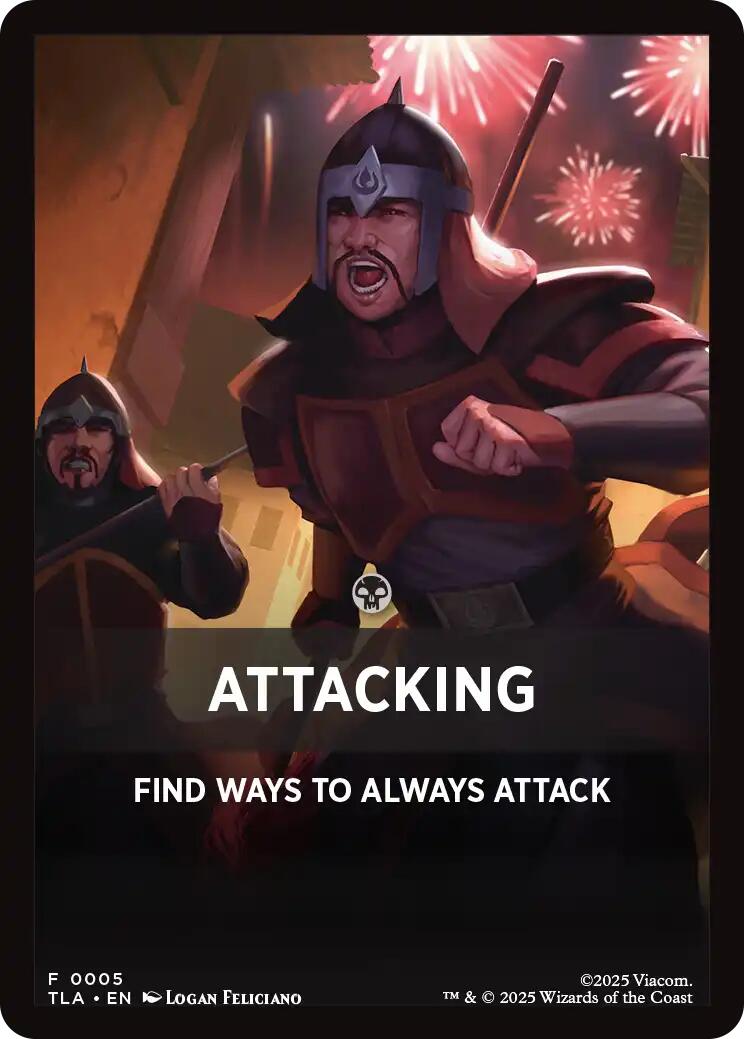 Attacking Theme Card [Avatar: The Last Airbender Tokens] | Chromatic Games