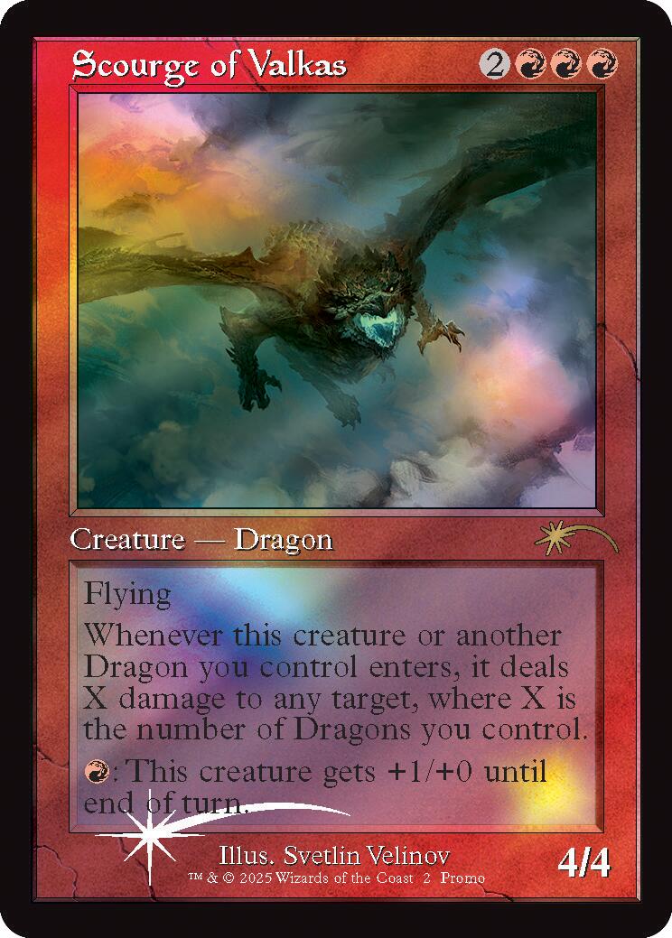 Scourge of Valkas (Retro Frame) [Secret Lair Drop Series] | Chromatic Games