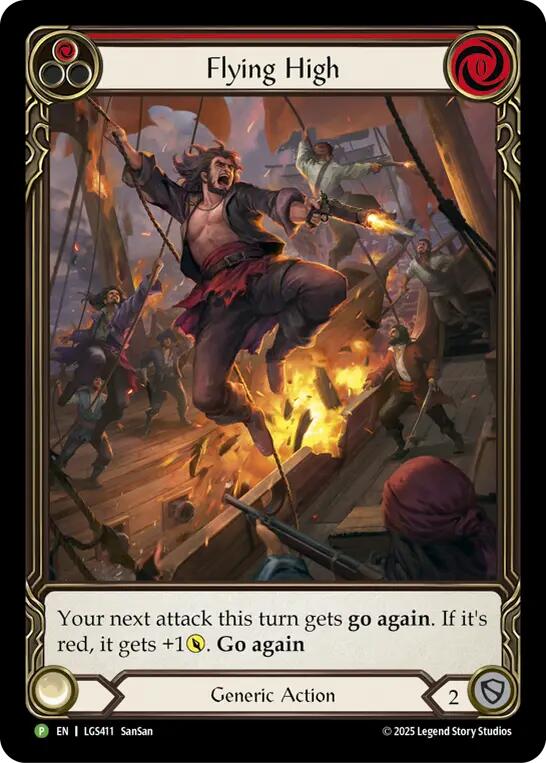 Flying High (Red) [LGS411] (Promo)  Rainbow Foil | Chromatic Games