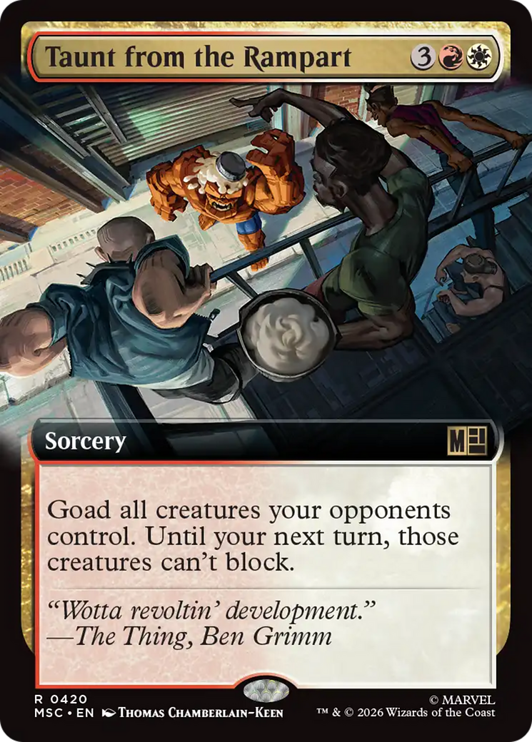 Taunt from the Rampart (Extended Art) [Marvel Super Heroes Commander] | Chromatic Games