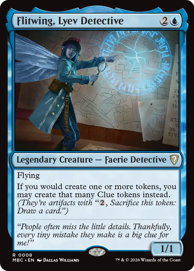 Flitwing, Lyev Detective [Mystery Booster: Commander Edition] | Chromatic Games
