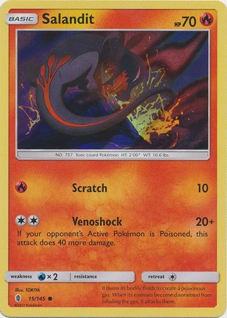 Salandit (15/145) (Collection Promo) [Sun & Moon: Guardians Rising] | Chromatic Games