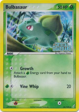 Bulbasaur (46/100) (Stamped) [EX: Crystal Guardians] | Chromatic Games