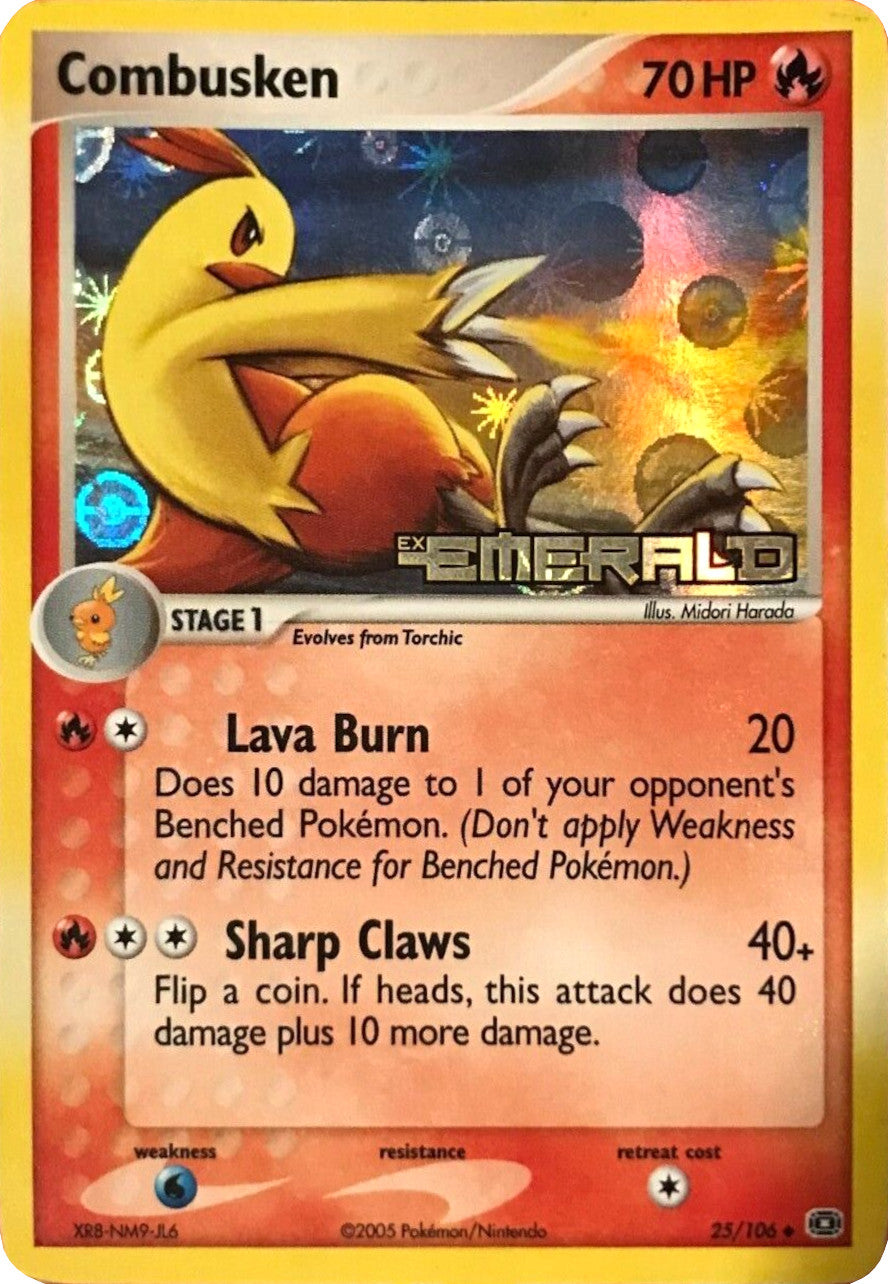 Combusken (25/106) (Stamped) [EX: Emerald] | Chromatic Games