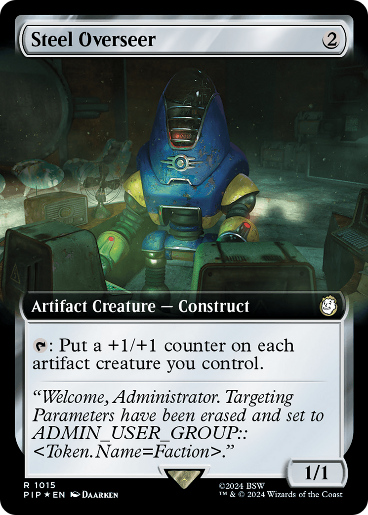 Steel Overseer (Extended Art) (Surge Foil) [Fallout] | Chromatic Games