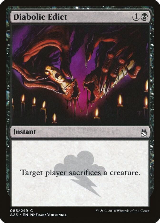 Diabolic Edict 85/249 (Masters 25)  | Chromatic Games