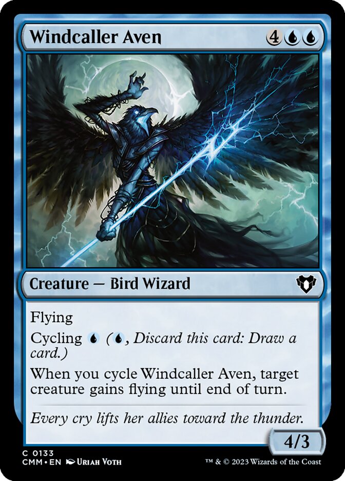 Windcaller Aven 133/451 (Commander Masters)  | Chromatic Games