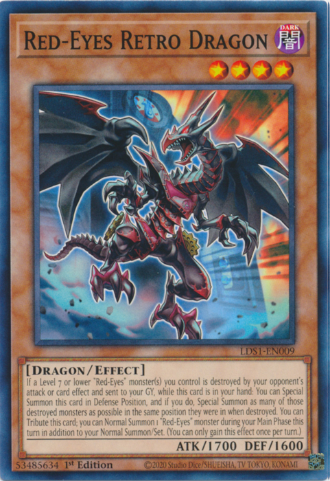 Red-Eyes Retro Dragon [LDS1-EN009] Common | Chromatic Games