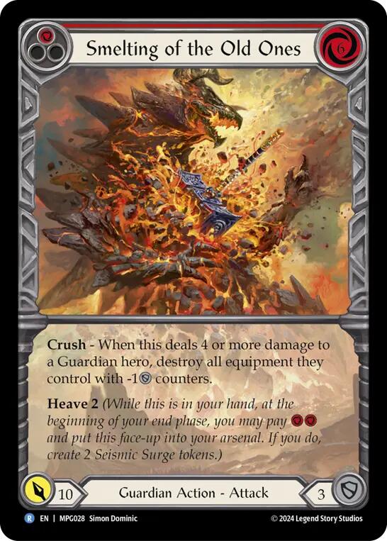 Smelting of the Old Ones (Extended Art) [MPG028] (Mastery Pack Guardian)  Rainbow Foil | Chromatic Games