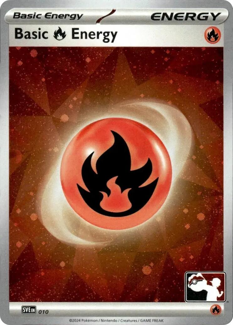 Basic Fire Energy (010) (Cosmos Holo) [Prize Pack Series Seven] | Chromatic Games