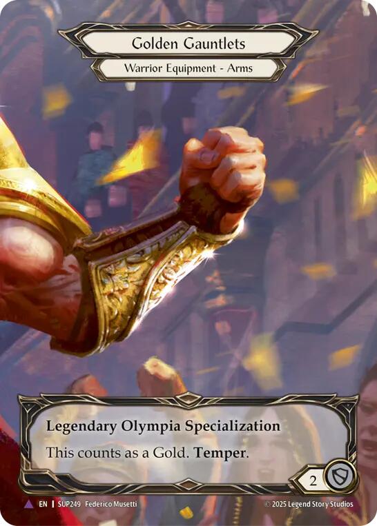 Golden Gauntlets (Marvel) [SUP249] (Super Slam)  Cold Foil | Chromatic Games