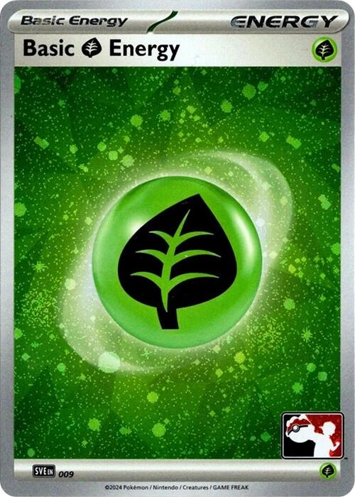 Basic Grass Energy (009) (Cosmos Holo) [Prize Pack Series Seven] | Chromatic Games