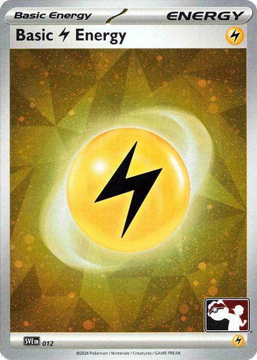 Basic Lightning Energy (012) (Cosmos Holo) [Prize Pack Series Seven] | Chromatic Games