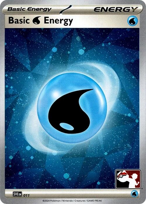 Basic Water Energy (011) (Cosmos Holo) [Prize Pack Series Seven] | Chromatic Games