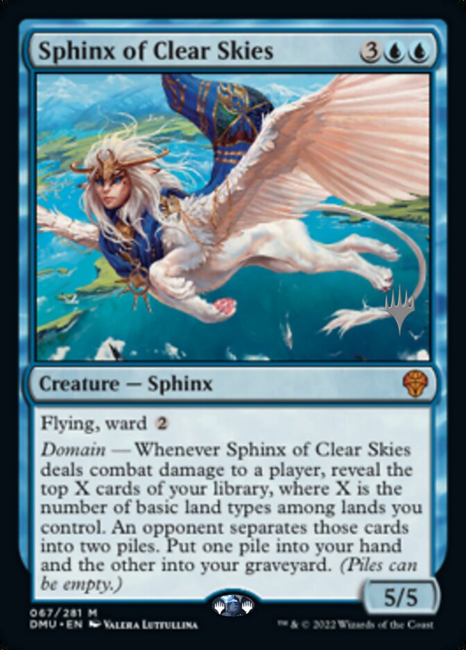 Sphinx of Clear Skies (Promo Pack) [Dominaria United Promos] | Chromatic Games