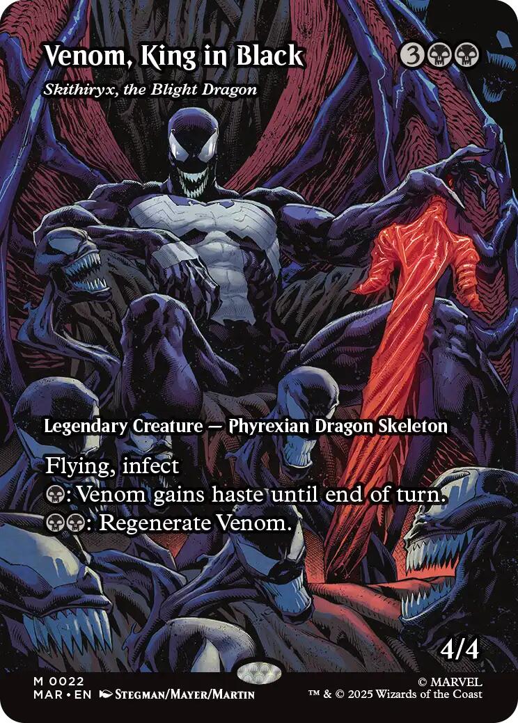 Venom, King in Black - Skithiryx, the Blight Dragon (Borderless) [Marvel's Spider-Man: Eternal-Legal] | Chromatic Games