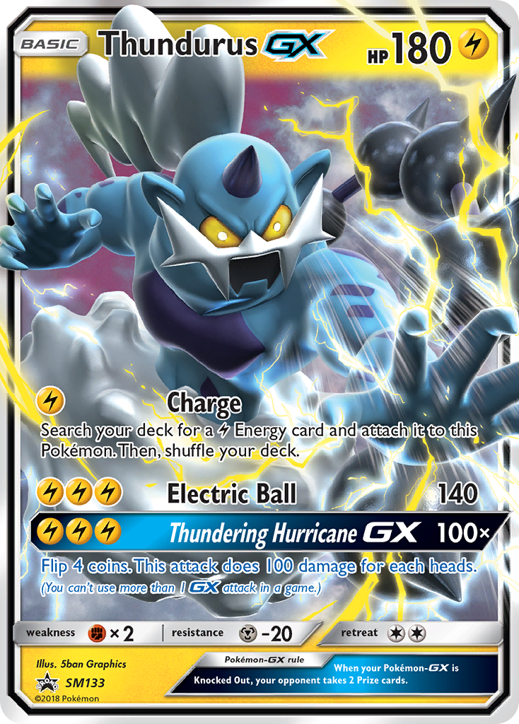 Thundurus GX (SM133) [Sun & Moon: Black Star Promos] | Chromatic Games