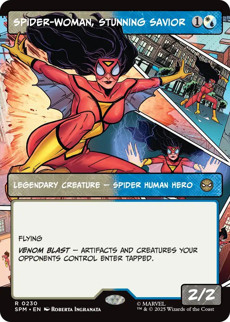 Spider-Woman, Stunning Savior (Borderless) [Marvel's Spider-Man] | Chromatic Games