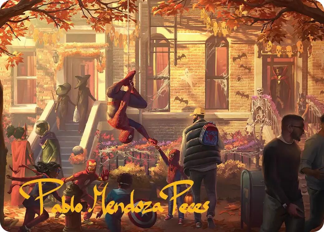 Friendly Neighborhood Art Card (Gold-Stamped Signature) [Marvel's Spider-Man Art Series] | Chromatic Games