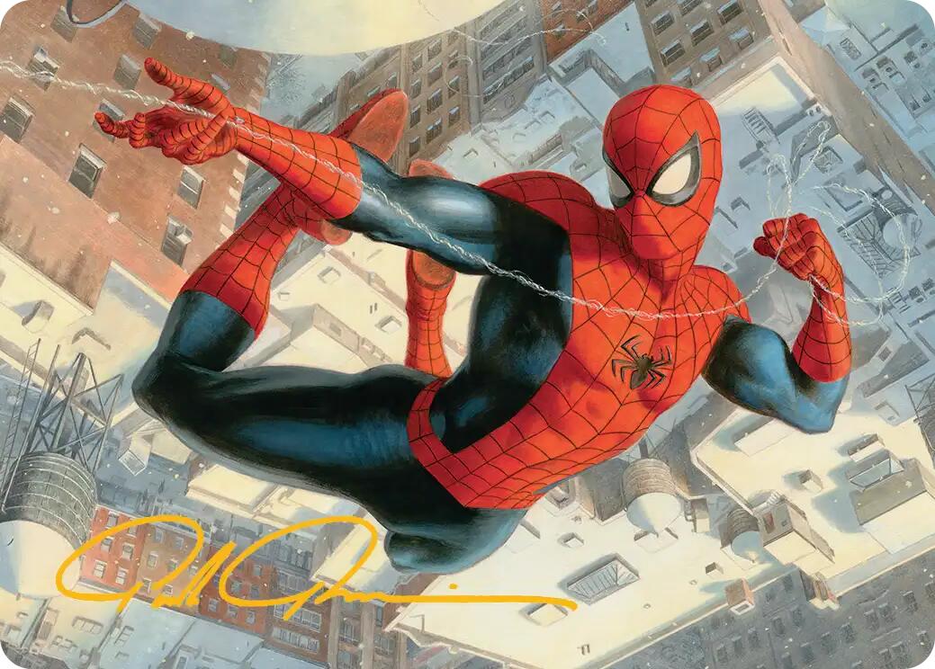 Spider-Man, Peter Parker Art Card (Gold-Stamped Signature) [Marvel's Spider-Man Art Series] | Chromatic Games