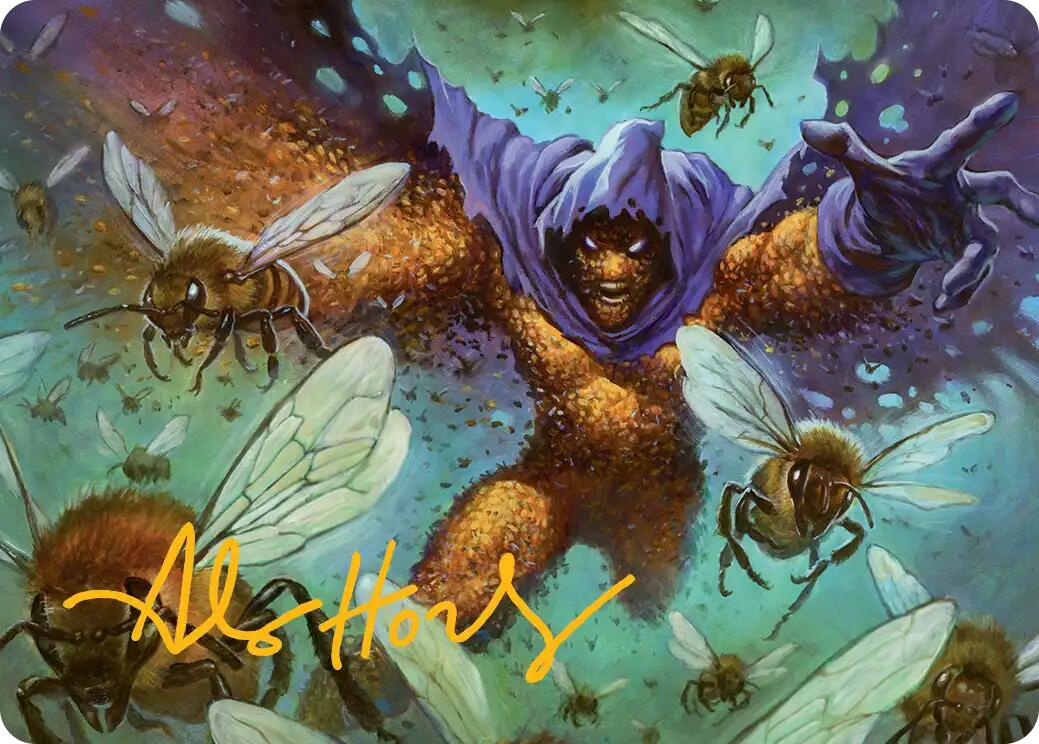 Swarm, Being of Bees Art Card (Gold-Stamped Signature) [Marvel's Spider-Man Art Series] | Chromatic Games