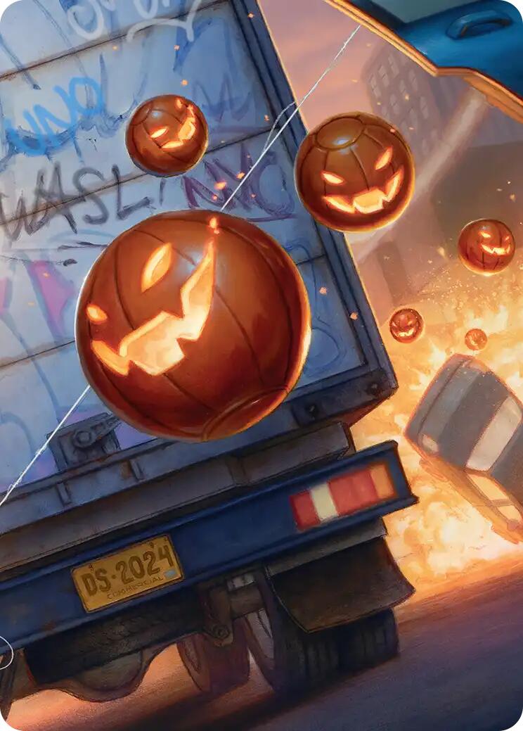 Pumpkin Bombs Art Card [Marvel's Spider-Man Art Series] | Chromatic Games