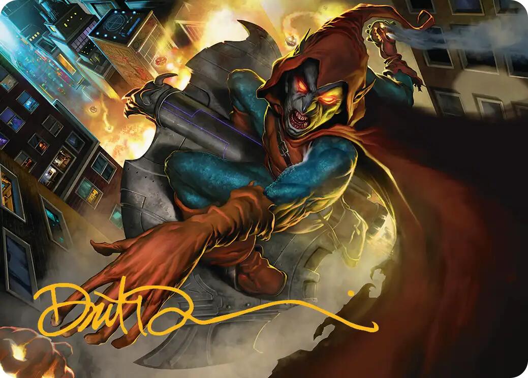 Hobgoblin, Mantled Marauder Art Card (Gold-Stamped Signature) [Marvel's Spider-Man Art Series] | Chromatic Games