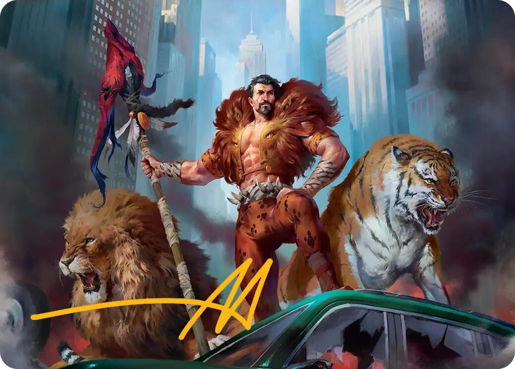 Kraven, Proud Predator Art Card (Gold-Stamped Signature) [Marvel's Spider-Man Art Series] | Chromatic Games
