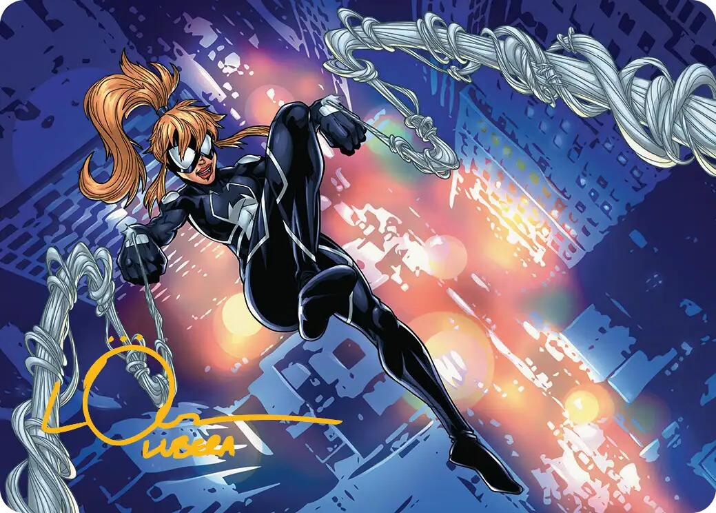 Arana, Heart of the Spider Art Card (Gold-Stamped Signature) [Marvel's Spider-Man Art Series] | Chromatic Games