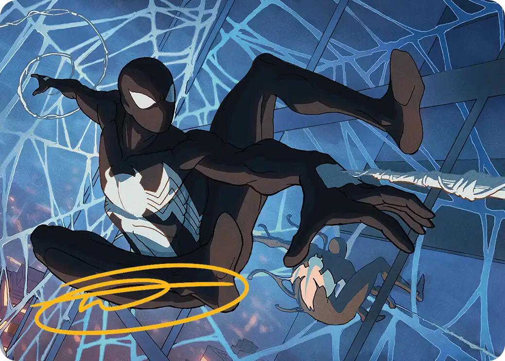 Symbiote Spider-Man Art Card (Gold-Stamped Signature) [Marvel's Spider-Man Art Series] | Chromatic Games