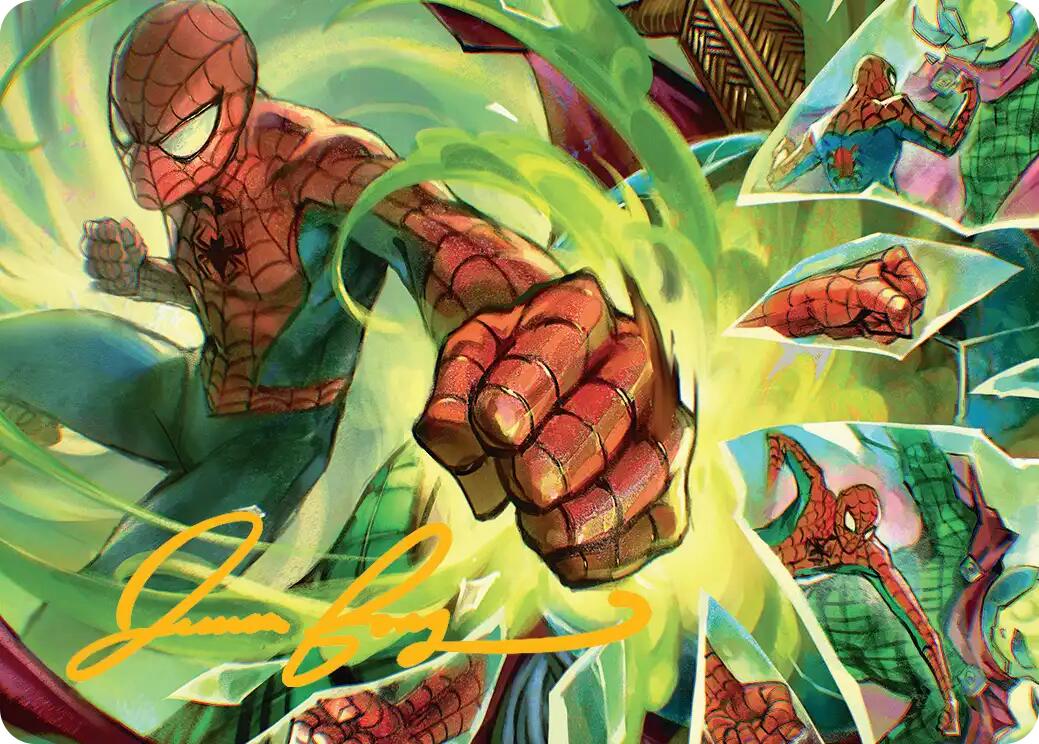 Kapow! Art Card (Gold-Stamped Signature) [Marvel's Spider-Man Art Series] | Chromatic Games