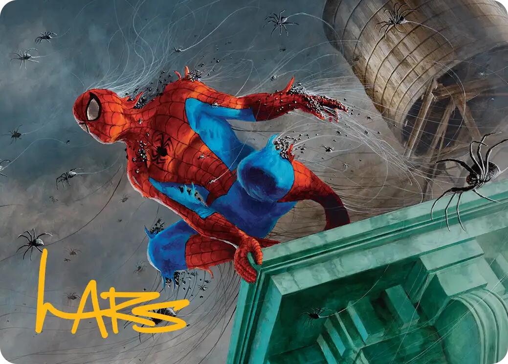 Spiders-Man, Heroic Horde Art Card (Gold-Stamped Signature) [Marvel's Spider-Man Art Series] | Chromatic Games