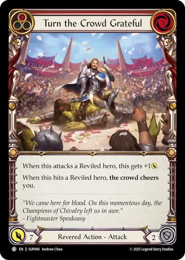 Turn the Crowd Grateful (Red) [SUP049] (Super Slam) | Chromatic Games