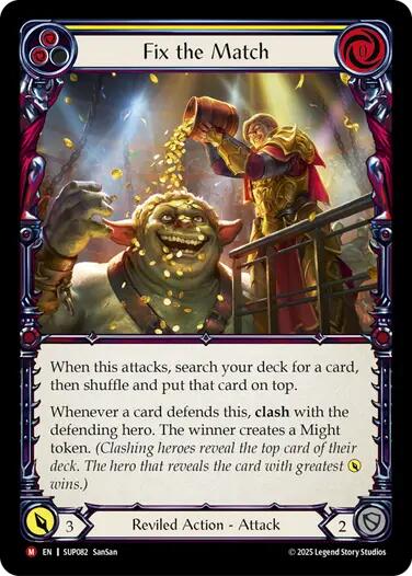 Fix the Match [SUP082] (Super Slam)  Rainbow Foil | Chromatic Games