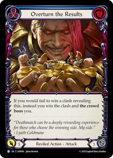 Overturn the Results [SUP093] (Super Slam)  Rainbow Foil | Chromatic Games