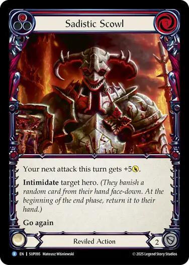 Sadistic Scowl [SUP095] (Super Slam)  Rainbow Foil | Chromatic Games