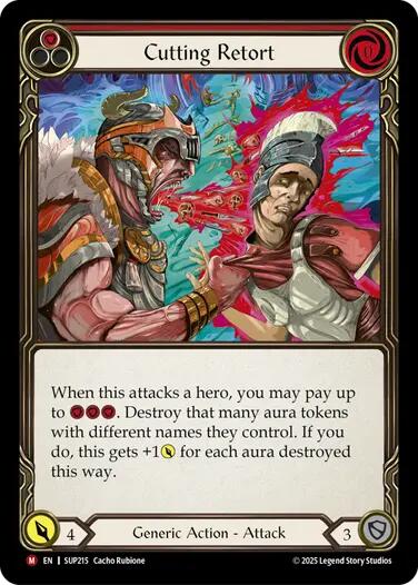 Cutting Retort [SUP215] (Super Slam)  Rainbow Foil | Chromatic Games