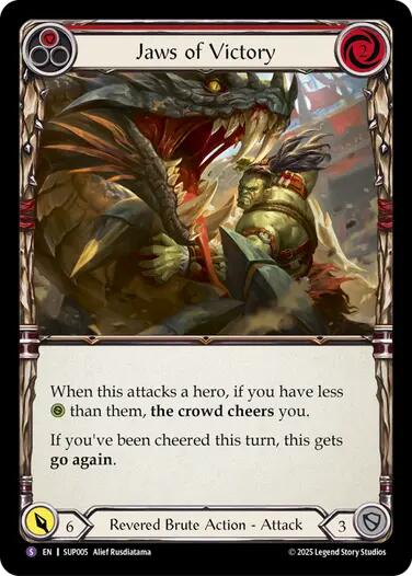Jaws of Victory [SUP005] (Super Slam)  Rainbow Foil | Chromatic Games